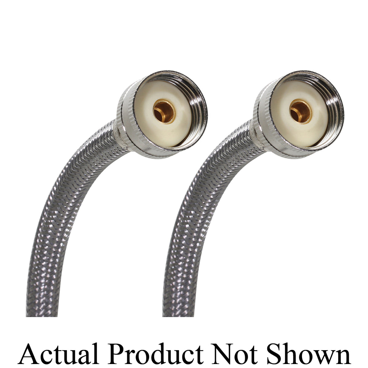Fluidmaster® B9WM Washing Machine Connector, Fluidmaster® Washing Machine Connector, 3/4 in Compression, 304 Stainless Steel, Import