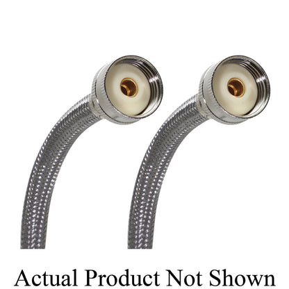 Fluidmaster® B9WM Washing Machine Connector, Fluidmaster® Washing Machine Connector, 3/4 in Compression, 304 Stainless Steel, Import