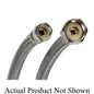 Fluidmaster® PRO SERIES™ PRO1F09 Faucet Connector, 3/8 x 1/2 in Nominal, Compression x FIP End Style, 9 in L, 125 psi Working, 304 Stainless Steel, Import