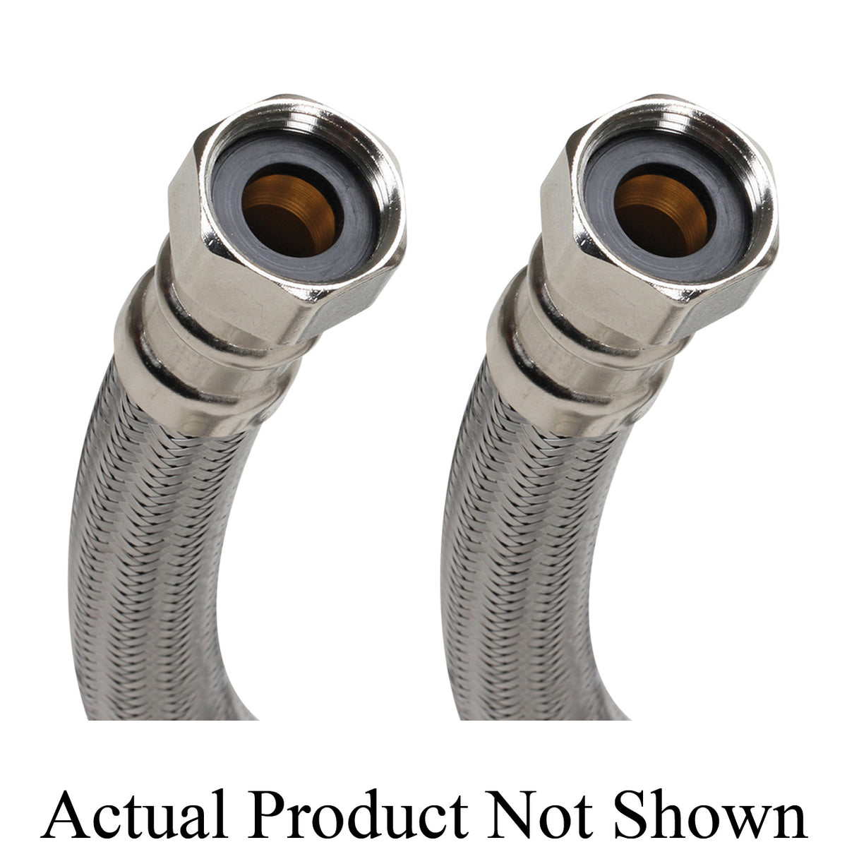 Fluidmaster® PRO SERIES™ Water Heater Connector, 3/4 in Nominal, FNPT End Style, 125 psi Working, 304 Stainless Steel, Import