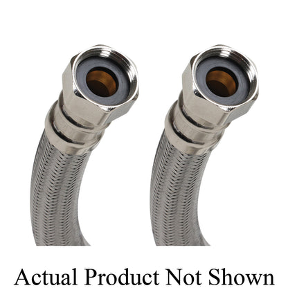 Fluidmaster® PRO SERIES™ Water Heater Connector, 3/4 in Nominal, FNPT End Style, 125 psi Working, 304 Stainless Steel, Import