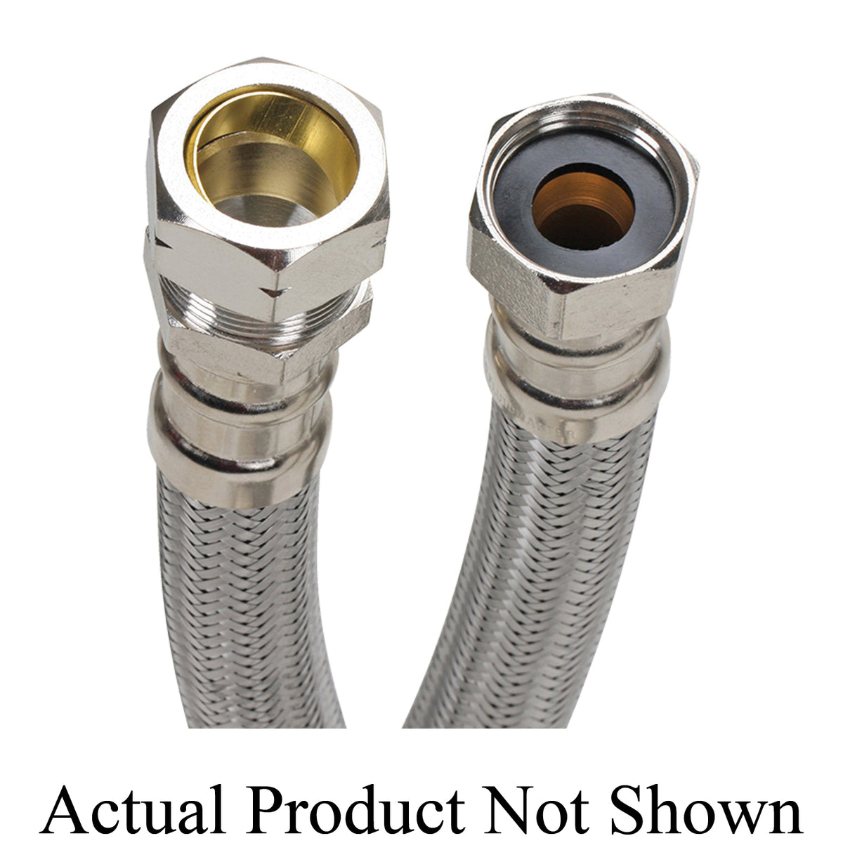 Fluidmaster® PRO SERIES™ PRO4H18 Water Heater Connector, 3/4 in Nominal, Compression x FIP End Style, 18 in L, 125 psi Working, 304 Stainless Steel, Import