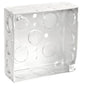 GARVIN® 52151-S Junction Box, Steel, ((12) Side, (4) Bottom) Knockouts, 4 in H x 4 in W x 1-1/2 in D