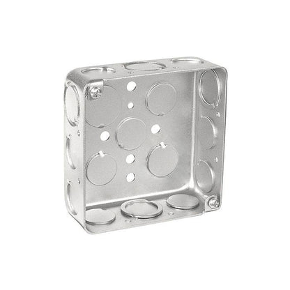 Drawn Junction Box - 4" H x 4" W x 1-1/2" D - Steel