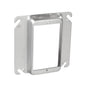 GARVIN® 52C14 1-Gang Square Device Ring, 4 in L x 4 in W, Steel, 3/4 in Raised