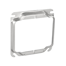 GARVIN® 52C17 2-Gang Square Device Ring, 4 in L x 4 in W, Steel, 1/2 in Raised