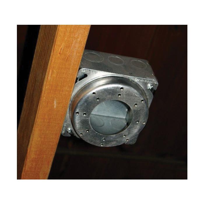 Square to Round Device Ring - 4" L x 4" W - Steel