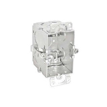 GARVIN® G500-OWBX Cut-In Gangable Switch Box, Steel, (6) Side, (1) Bottom Knockouts, 1-1/2 in D