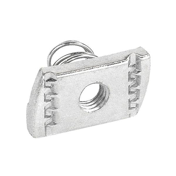 Short Spring Nut - Steel - 1/4-20 Unc Thread