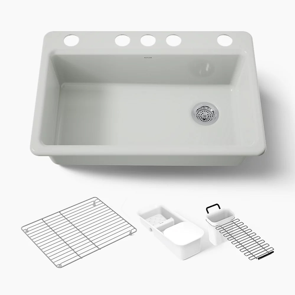 Riverby® 33" Undermount Single-Bowl Workstation Kitchen Sink