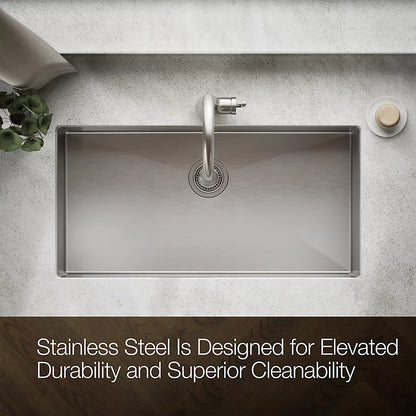 Strive® 35" Undermount Single-Bowl Kitchen Sink