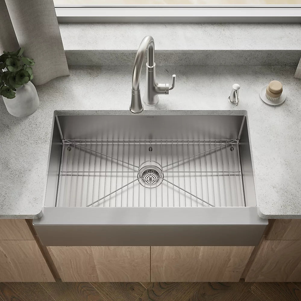 Strive® 35-1/2" Undermount Single-Bowl Farmhouse Kitchen Sink