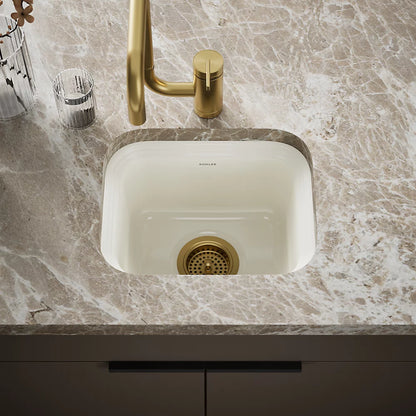 Northland™ 15" Undermount Single-Bowl Bar Sink - Biscuit