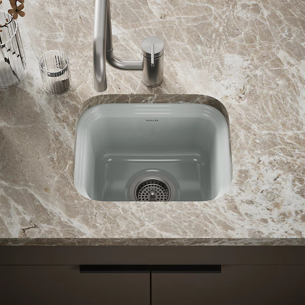 Northland™ 15" Undermount Single-Bowl Bar Sink - Ice Gray