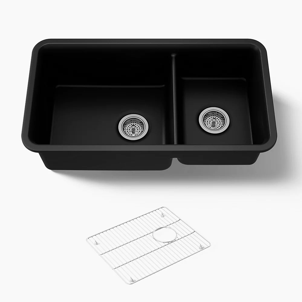 Cairn® 33-1/2" Undermount Double-Bowl Kitchen Sink