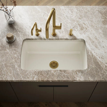 Cape Dory® 33" Undermount Single-Bowl Kitchen Sink - Biscuit