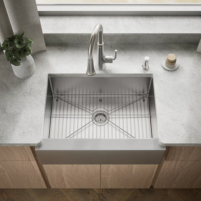 29-1/2" Single Basin Undermount 16-Gauge Self Trimming Sink