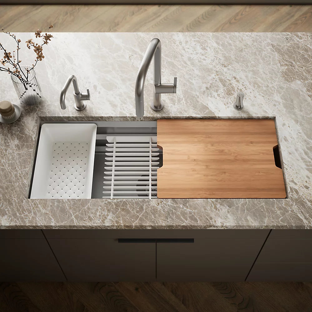 Prolific® 44" Undermount Single-Bowl Workstation Kitchen Sink