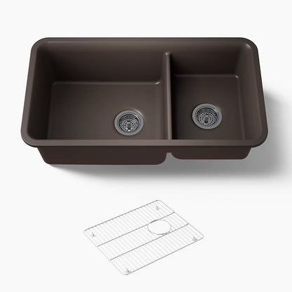 Cairn® 33-1/2" Undermount Double-Bowl Kitchen Sink