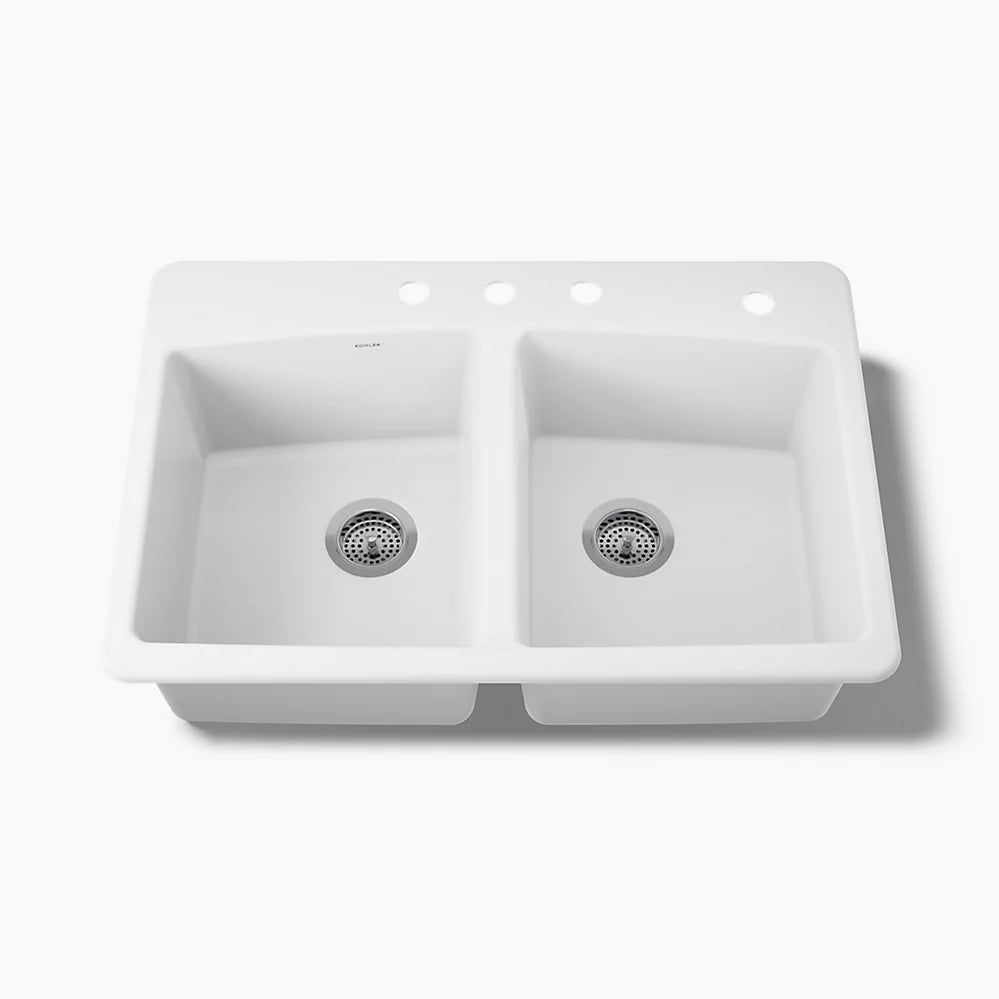 Brookfield™ 33" Top-Mount Double-Bowl Kitchen Sink