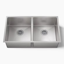 Strive® 32" Undermount Double-Bowl Kitchen Sink With Accessories