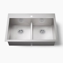 Vault™ Smart Divide® 33" Top/Undermount Double-Bowl Kitchen Sink