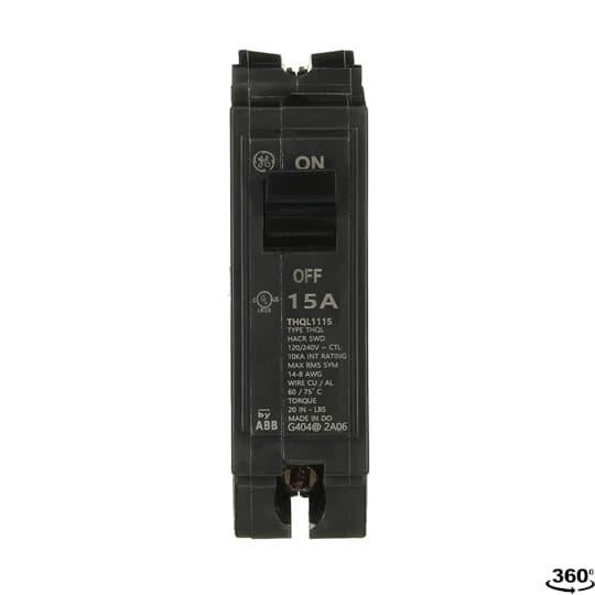 Type Thql Molded Case Circuit Breaker - Plug-in - 15 A