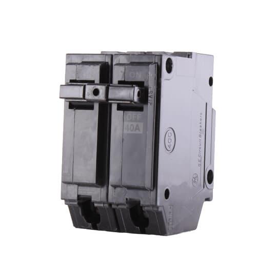 GE Q-Line® THQL2140 Type THQL Molded Case Circuit Breaker, 120/240 V AC, 40 A, 10 kA Interrupt, 2 Poles, Thermal Magnetic Trip