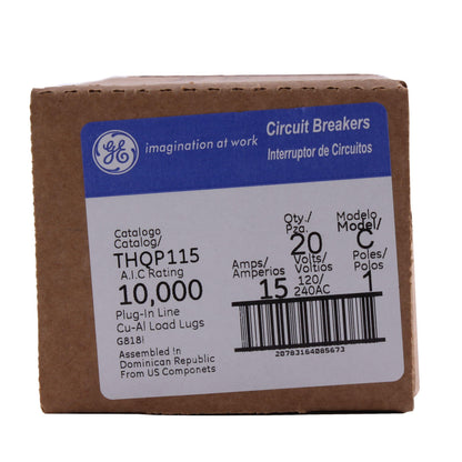 Type Thqp Molded Case Circuit Breaker - Plug-in - 1 Pole