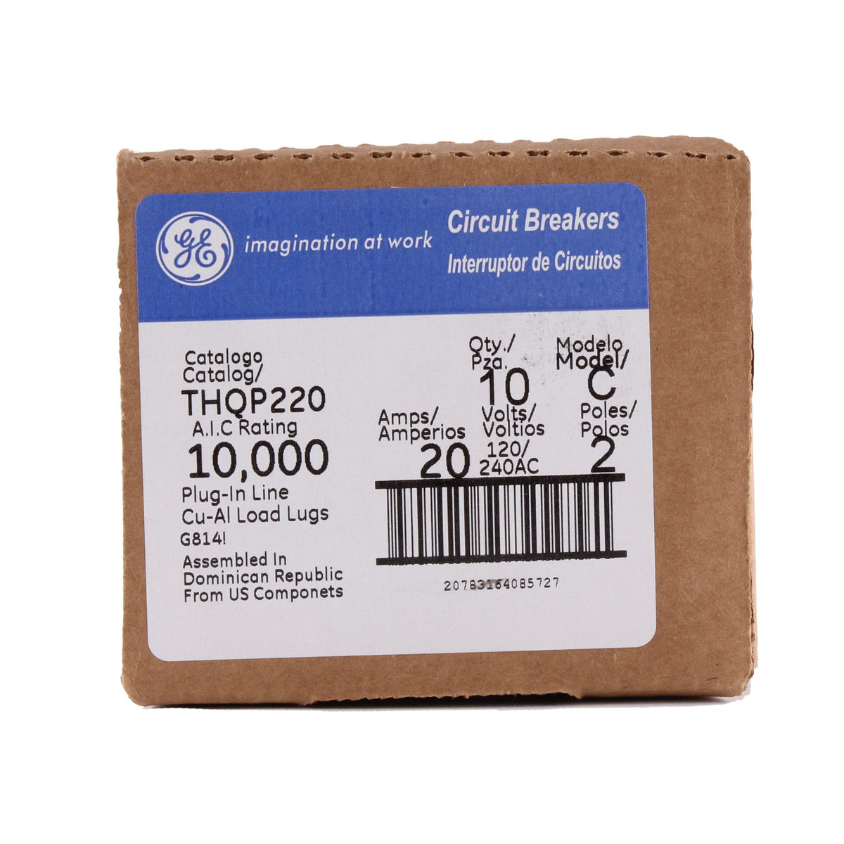 Type Thqp Compact Molded Case Circuit Breaker - Plug-in