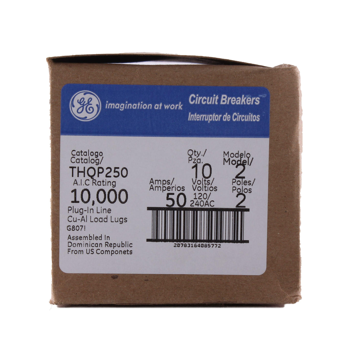 Type Thqp Molded Case Circuit Breaker - Plug-in - 50 A