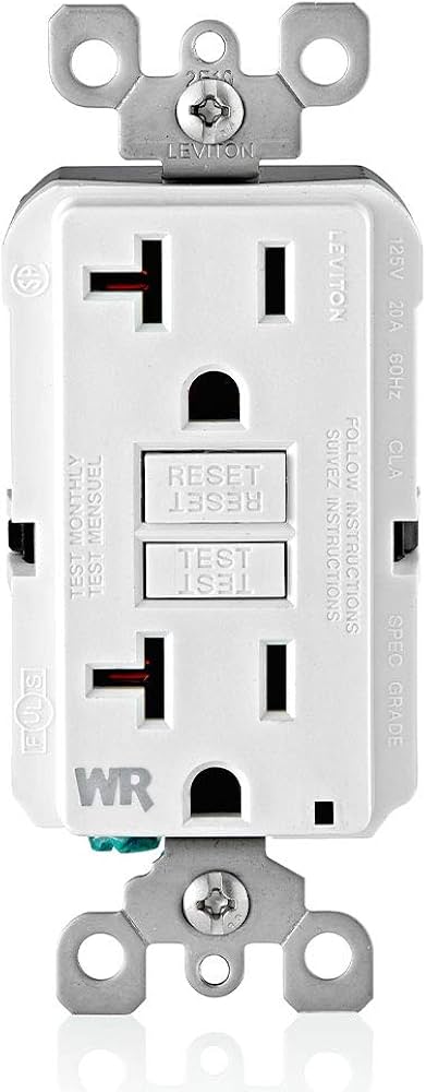 GFCI WR OUTLET SELF-TEST TR WH