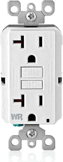 GFCI WR OUTLET SELF-TEST TR WH