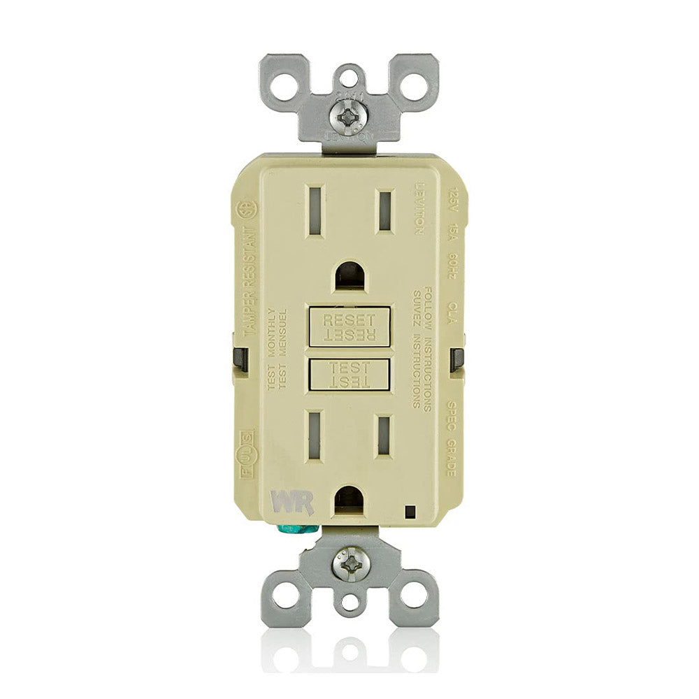 IVORY GFCI OUTLET