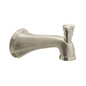 GROHE 13194EN0 Kensington Wall Mounted Tub Spout With Flow Control and Diverter, 13.2 gpm, 6 in Spout Reach, StarLight® Brushed Nickel, Import