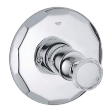 Kensington Valve Trim Set, Chrome Swarowski Crystal
