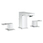 Eurocube - Widespread Bathroom Faucet - 3-11/16" - 1.2 GPM