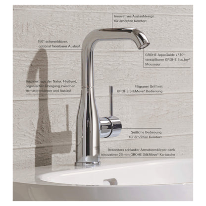 Essence New - L-Size Bathroom Faucet - Deck Mount - 1.2 GPM