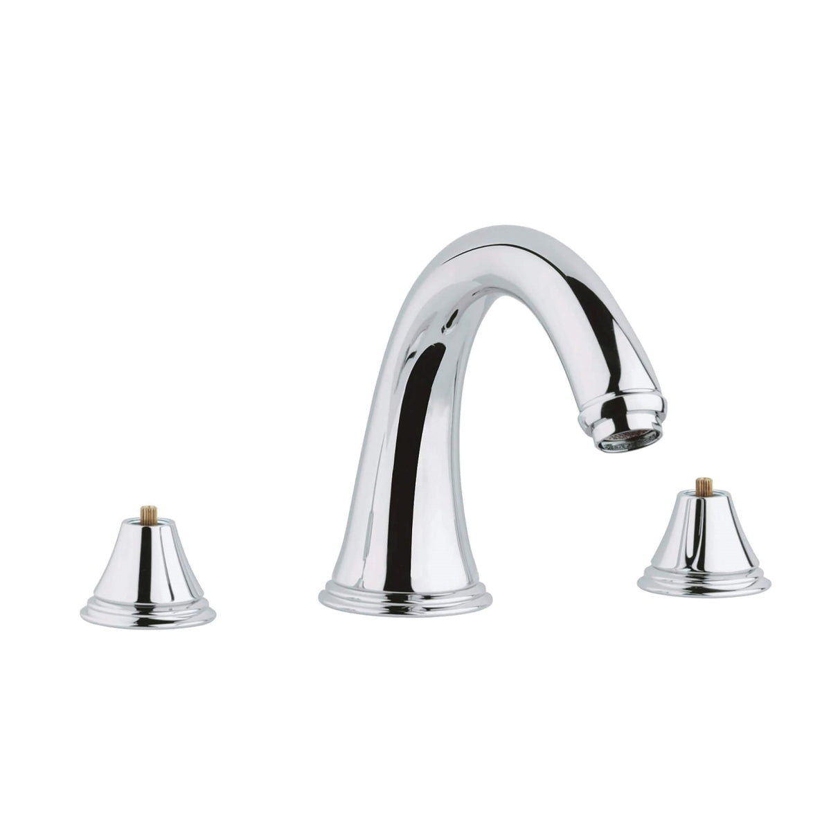 GROHE 25054000 Roman Bathtub Faucet, Geneva™, 12.6 gpm Flow Rate, StarLight® Polished Chrome, Function: Traditional, Import