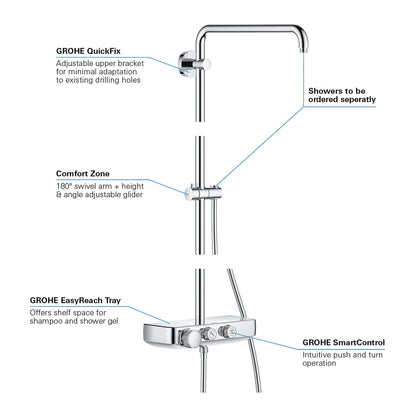 Euphoria 26511_0 Smartcontrol Thermostatic - Shower System