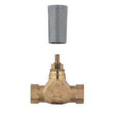 GROHE 29273000 Concealed Stop Valve, 1/2 in, NPT, Brass Body, Rough Brass, Import