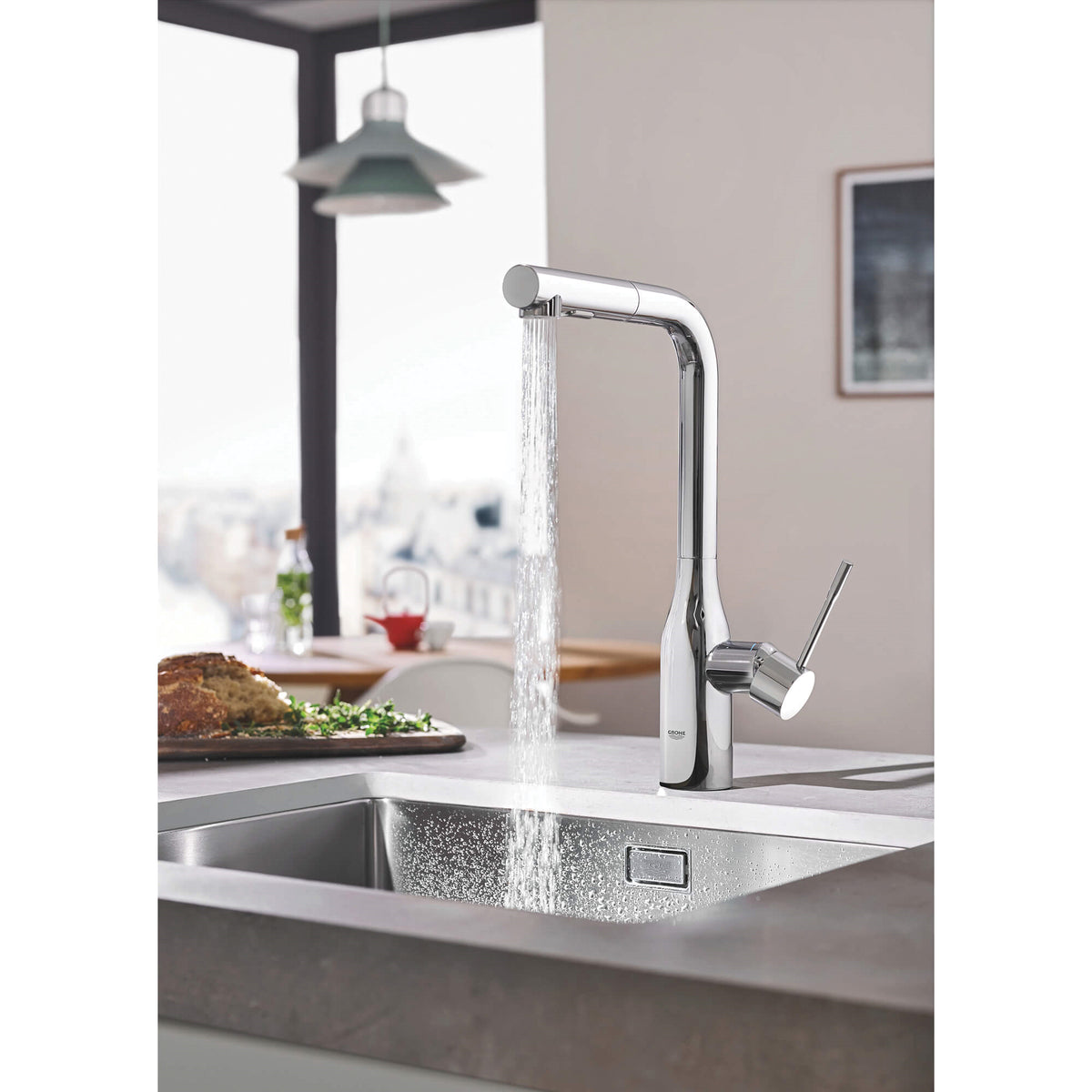 Essence - Pull-Out Kitchen Faucet - Deck Mount - 1.75 GPM