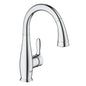 GROHE 30296000 Parkfield™ Kitchen Prep Sink Faucet With Dual Spray, 1.75 gpm Flow Rate, StarLight® Polished Chrome, 1 Handles, 1 Faucet Holes, Function: Traditional, Import, Residential