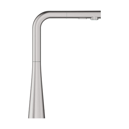 Ladylux - Pull-Out Kitchen Faucet - 8-1/16" L x 14-2/16" H