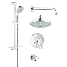 GROHE 35056000 Thermostatic Valve Shower Set, 2.5 gpm, 68-7/8 in L Hose, StarLight® Polished Chrome, Import