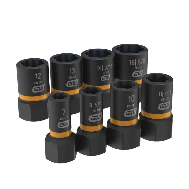 Standard Length Extraction Socket Set - 1/4" - 3/8" Drive
