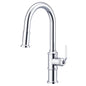 Gerber® D454437 Kinzie® Pull-Down Kitchen Faucet, 1.75 gpm Flow Rate, Polished Chrome, 1 Handles, 1 Faucet Holes, Import