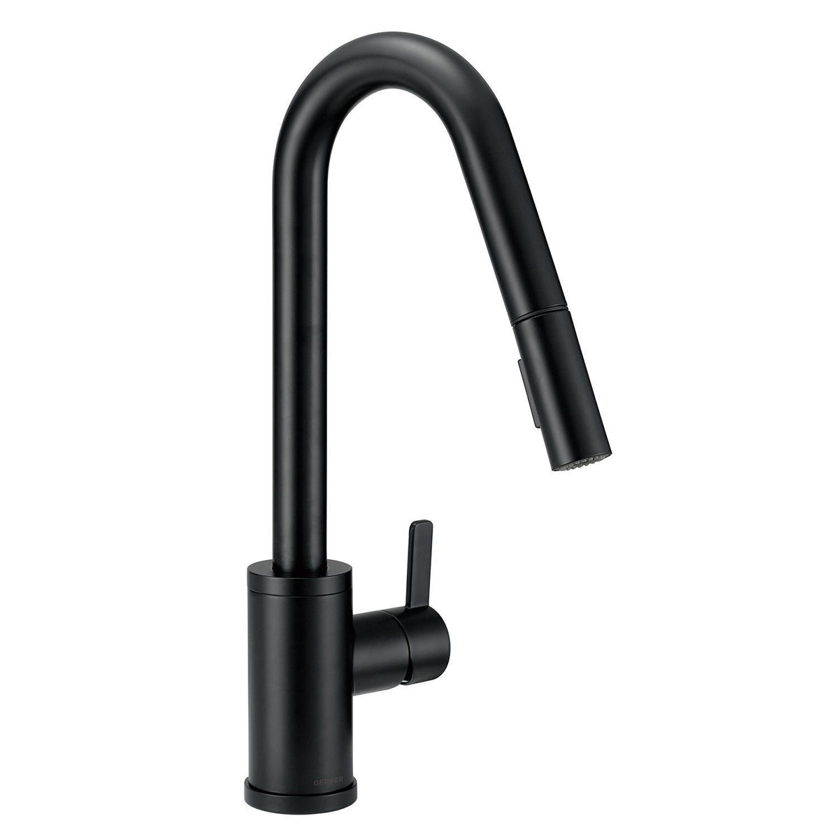 Amalfi - Pull-Down Kitchen Faucet - Satin Black - Deck Mount