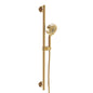 Gerber® D461758BB Versa™ Slide Bar Assembly With Parma® D462034 5-Function Handshower, 4-1/2 in Dia 5-Function Shower Head, Wide/Centerjet/Aeration/Massage/Wide+Centerjet Spray, 1.75 gpm Flow Rate, 72 in L Hose, NPSM-2B Connection, Brushed Bronze, Import