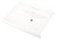 Gerber® G0012555 Logan Square™ Petite Bathroom Sink, Rectangle Shape, 4 in Faucet Hole Spacing, 20-1/8 in W x 20-1/8 in D x 7-3/4 in H, Vitreous China, White, Import